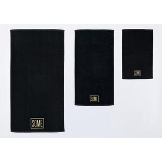 SOME KOMPLET RĘCZNIKÓW PREMIUM BLACK 30x50cm+50X100cm+70X140cm 800gsm BTW0480BA-3