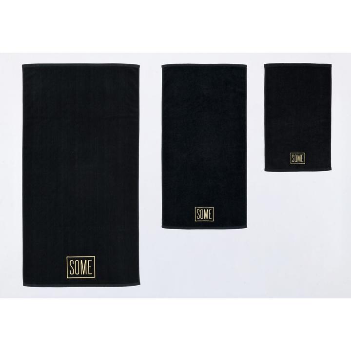 SOME KOMPLET RĘCZNIKÓW PREMIUM BLACK 30x50cm+50X100cm+70X140cm 800gsm BTW0480BA-3