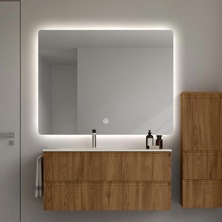 SOME CAMPO LUSTRO ŁAZIENKOWE PROSTOKĄTNE 70X90  OŚWIETLENIE LED, MATA GRZEWCZA CTL200S-70-90