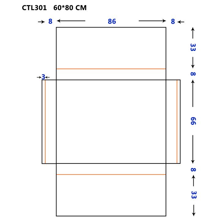 SOME LAGO LUSTRO ŁAZIENKOWE PROSTOKĄTNE 80X60 OŚWIETLENIE LED, MATA GRZEWCZA CTL301-80-60