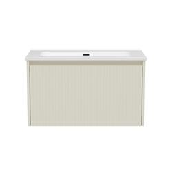 Szafka łazienkowa LOCK 80 cm biała/drewno – przestronność i elegancja