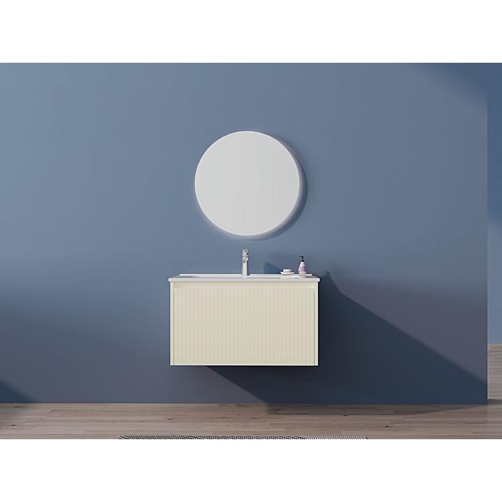 Szafka łazienkowa LOCK 80 cm biała/drewno – przestronność i elegancja