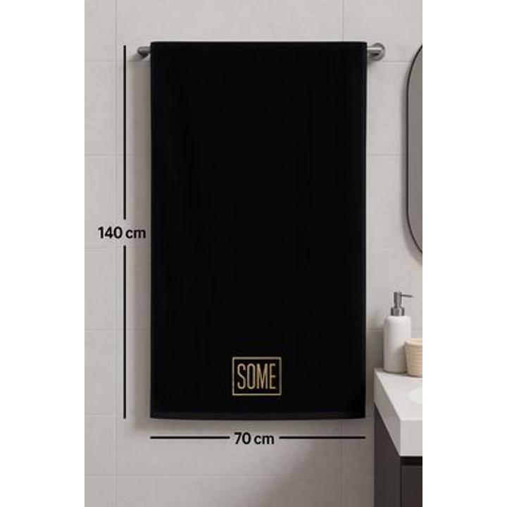 RĘCZNIK PREMIUM SOME BLACK 70x140cm 800gsm BTW0480BA