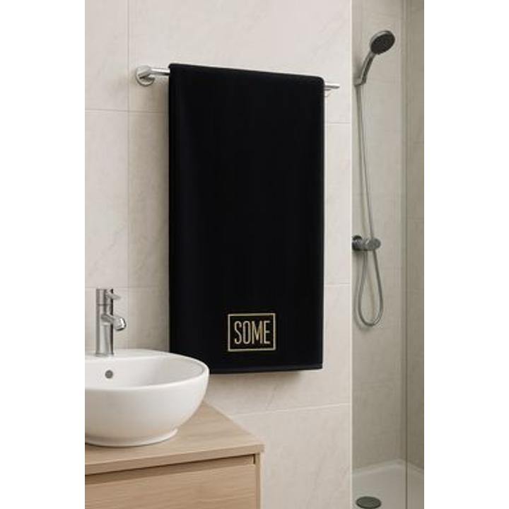 RĘCZNIK PREMIUM SOME BLACK 70x140cm 800gsm BTW0480BA