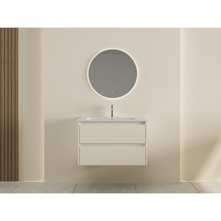 Szafka łazienkowa LOCK 80 cm biała/drewno – przestronność i elegancja