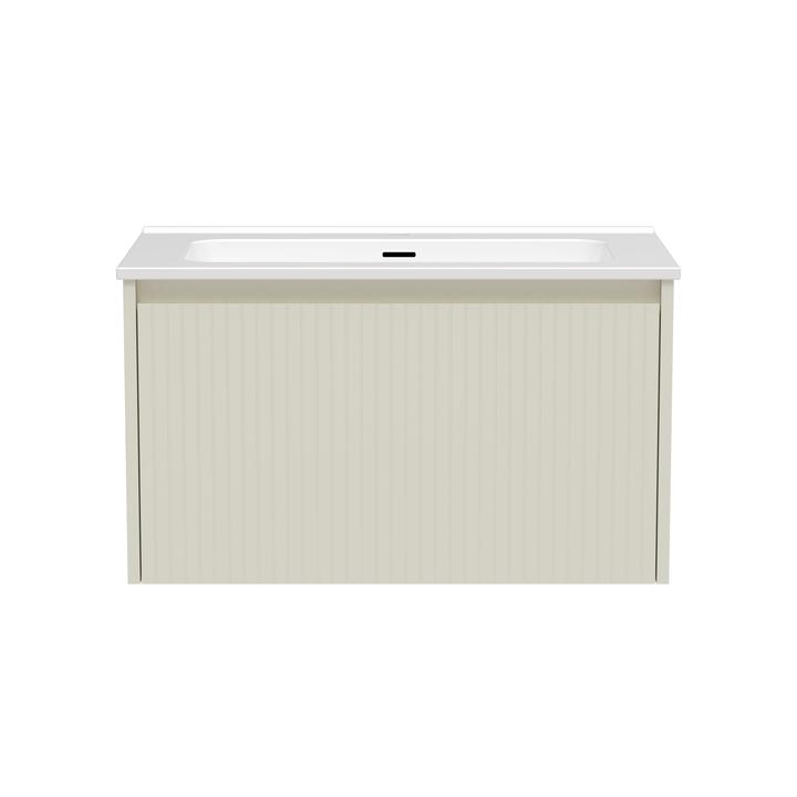 Szafka łazienkowa LOCK 80 cm biała/drewno – przestronność i elegancja