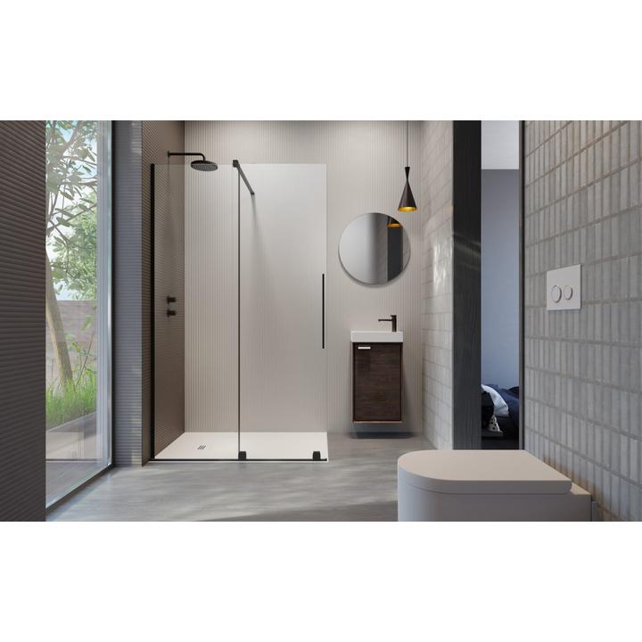 FURO BLACK WALK-IN DRZWI 488 PRAWE CHROM/PRZEJRZYSTE 10106488-54-01R