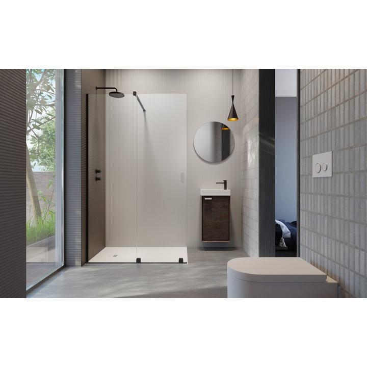 FURO BLACK WALK-IN DRZWI 488 PRAWE CHROM/PRZEJRZYSTE 10106488-54-01R