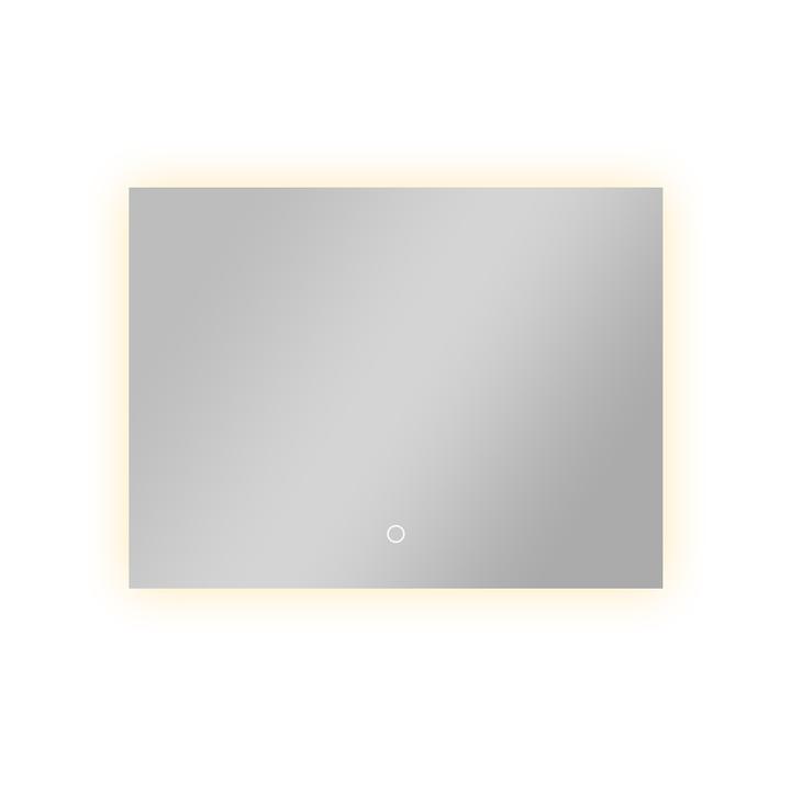 LUSTRO ŁAZIENKOWE CAMPO PROSTOKĄTNE 75X100 CM OŚWIETLENIE LED, MATA GRZEWCZA