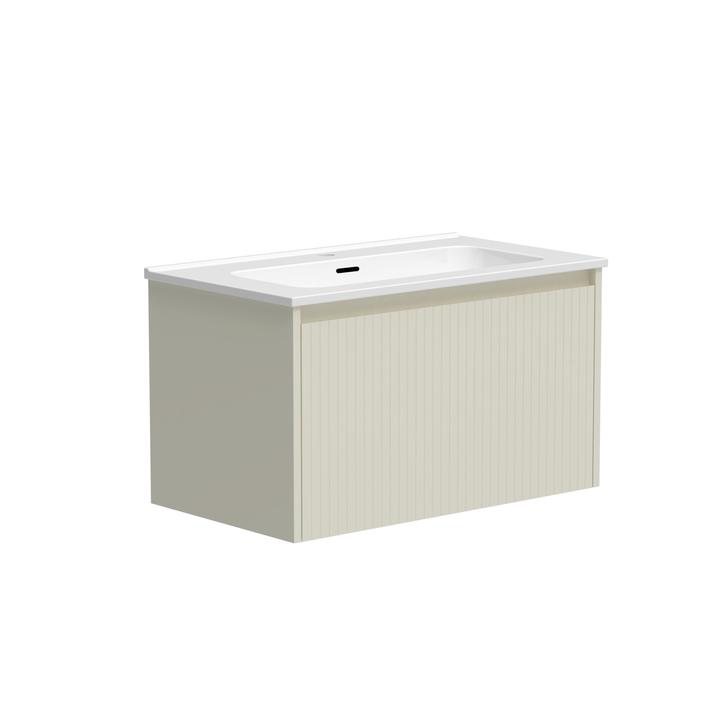 Szafka łazienkowa LOCK 80 cm biała/drewno – przestronność i elegancja