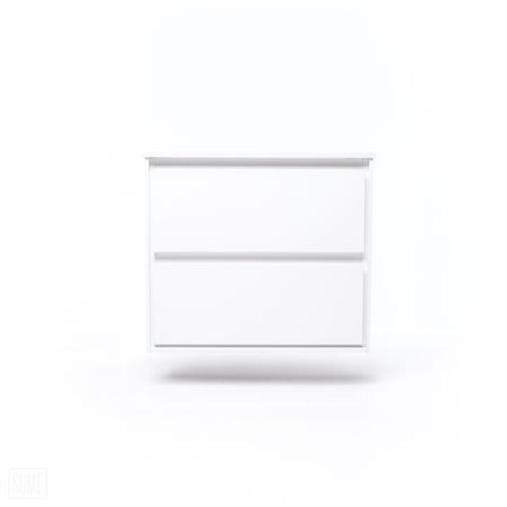 Szafka łazienkowa LOCK 60 cm – nowoczesna biel i minimalistyczny design