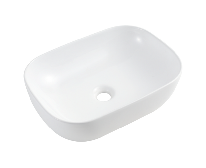 UMYWALKA NABLATOWA LUSSO 45,5X32,5 CM OWALNA WHITE