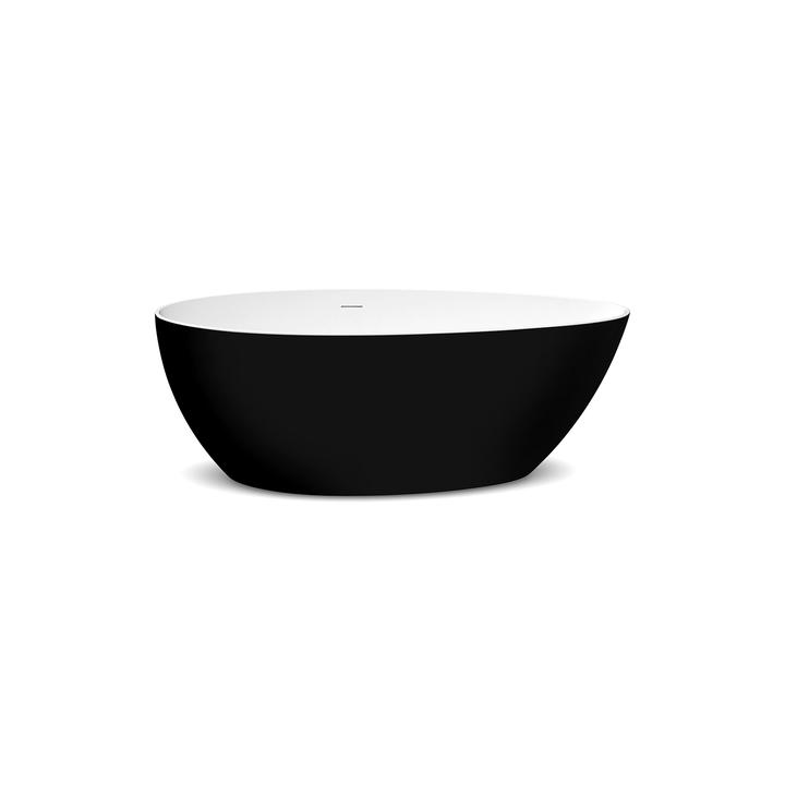 Wanna wolnostojąca DROP CZARNA 1600 x 820 x 580 mm – Wyrafinowany Kontrast