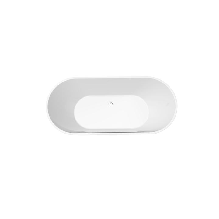 WANNA WOLNOSTOJĄCA ZUZANNA 149X74 CM AKRYLOWA WHITE GLOSS