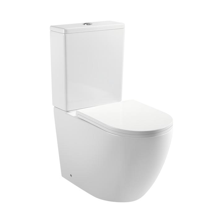 MISKA WC KOMPAKTOWA ELEGANZA TORNADO Z DESKĄ W/O WHITE