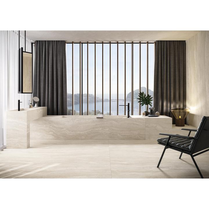 AUTHENTIC LUXE PEARL TRAVERTINE 6MM 120X60 REKT. MATTE SILK GAT.1 781137 (2.16)