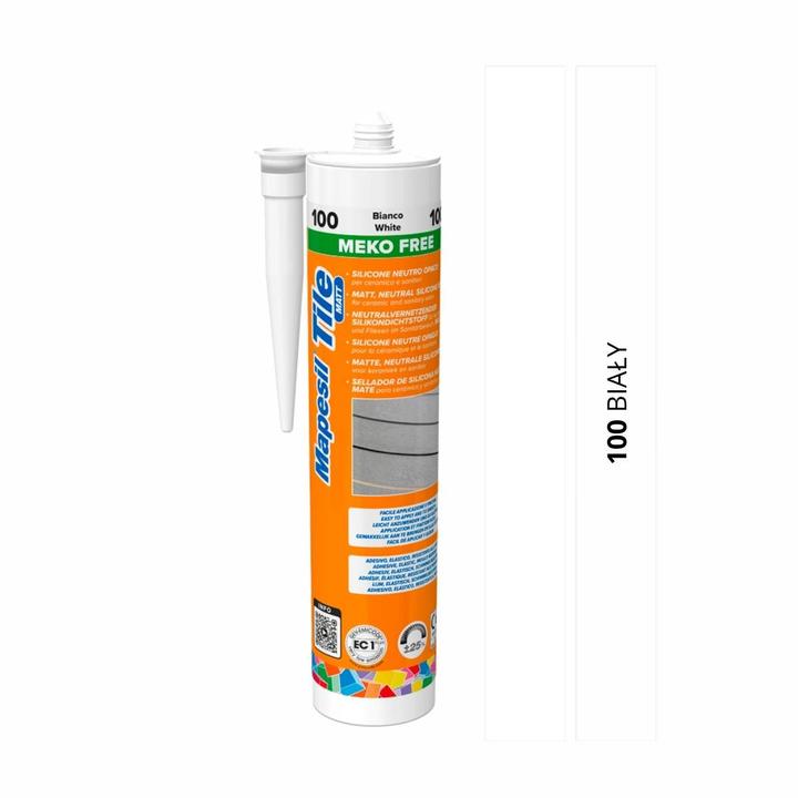MAPESIL TILE MATT SILIKON 300ML. 100  BIAŁY