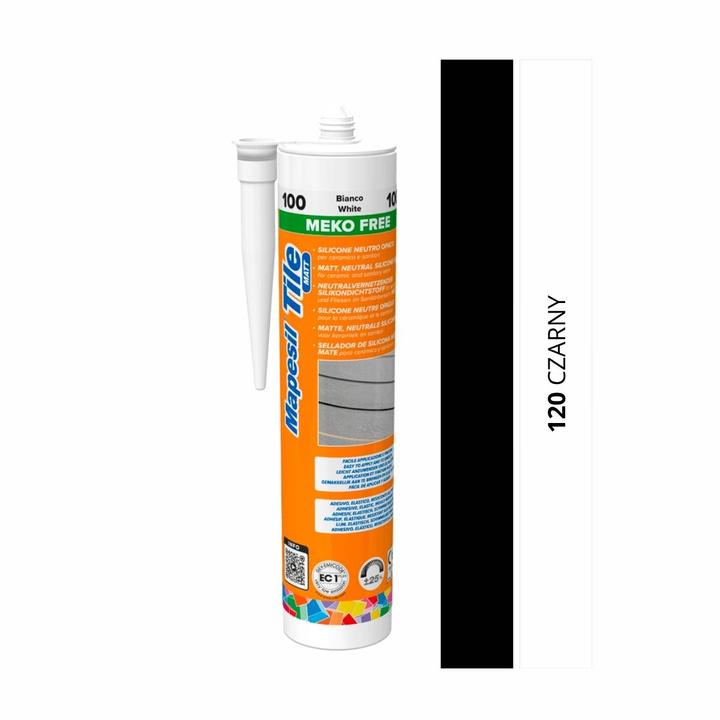 MAPESIL TILE MATT SILIKON 300ML. 120 CZARNY