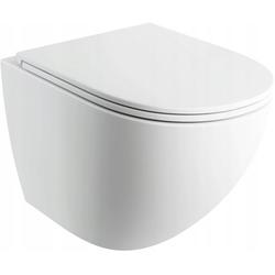 MISKA TOALETOWA WISZĄCA OMNIRES OTTAWA SILENT POWER™ Z DESKĄ WOLNOOPADAJĄCĄ 54 x 37 cm OTTAWACSPMWBM