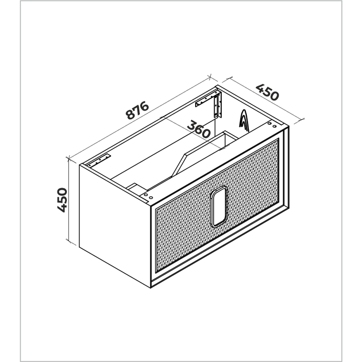 Szafka wisząca Rubin 900 mm – naturalne drewno i nowoczesny design