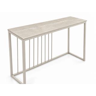 KONSOLA Z BLATEM ZE SPIEKU KWARCOWEGO RITUAL/CASHMERE 140x38x77,2 cm