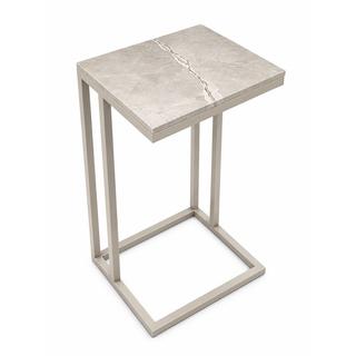 STOLIK POMOCNICZY Z BLATEM ZE SPIEKU KWARCOWEGO RITUAL/CASHMERE 35x25x61 cm