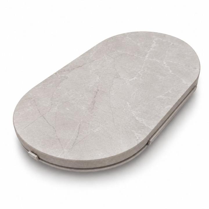 TACKA DEKORACYJNA ZE SPIEKU KWARCOWEGO RITUAL/CASHMERE 25x15 cm