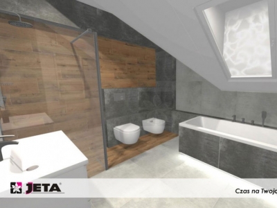 Łazienka dla dwojga na poddaszu by JETA