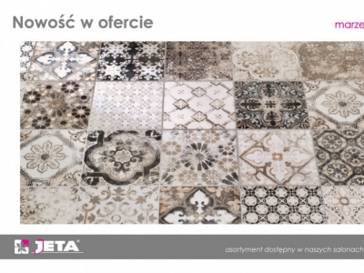 Przecierane płytki patchworkowe z Włoch w bardzo dobrej cenie