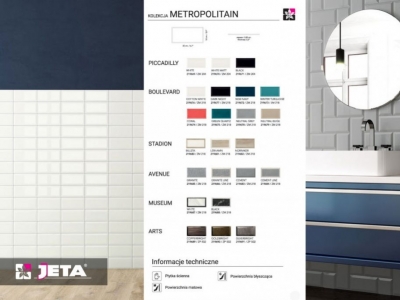 Miejski styl w łazience. Metropolitan Colorker ZYX Space