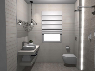 Mała łazienka na parterze domu