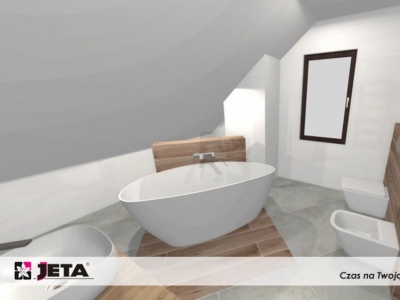 Mała łazienka na poddaszu i nietuzinkowe rozwiązania