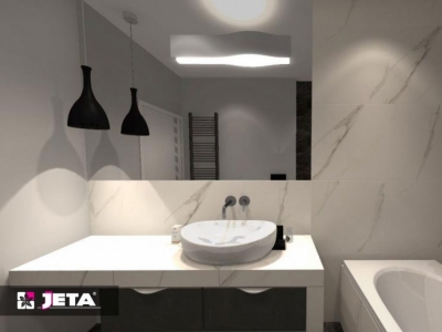 Łazienka w apartamentowcu dla włosko-polskiej pary