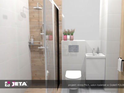Mała łazienka wielofunkcyjna